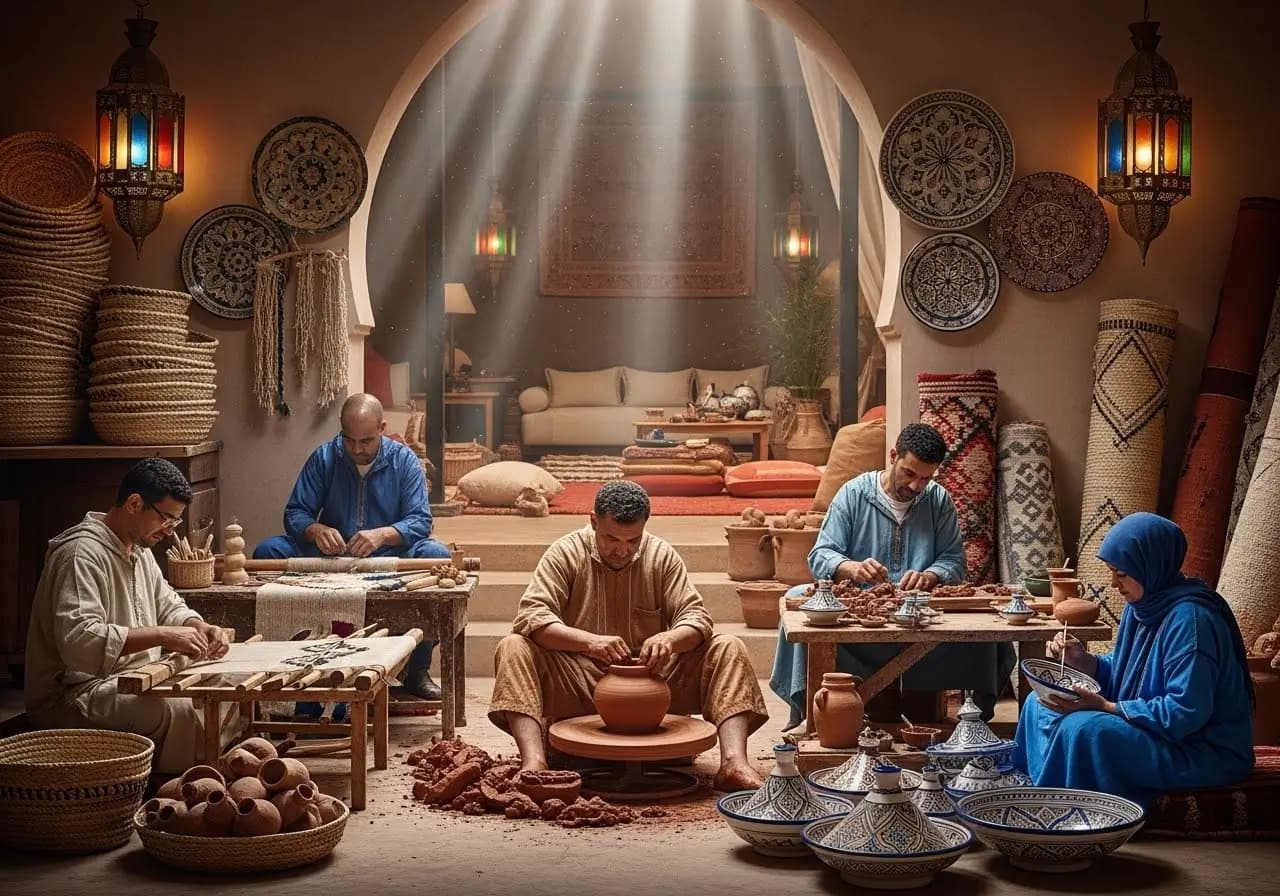 Colorful Moroccan spices